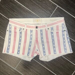 Women's Lucky Brand Patriotic Stripes And Stars Shorts
